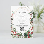 冬モダンの果実の結婚詳細 エンクロージャーカード (スタンド正面)