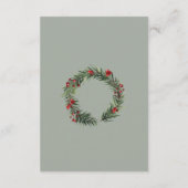 冬モダンの果実の結婚詳細 エンクロージャーカード (裏面)