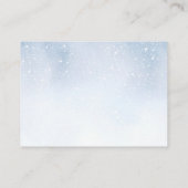 冬モダンのBearly Wait Books forベビー エンクロージャーカード (裏面)