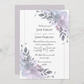 冬モダンフローラ招待状 招待状 (正面/裏面)