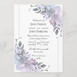 冬モダンフローラ招待状 招待状