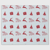 冬モダンミニマルの祝祭 ラッピングペーパー (フラット)