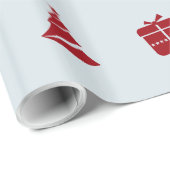 冬モダンミニマルの祝祭 ラッピングペーパー (ロールコーナー)