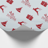 冬モダンミニマルの祝祭 ラッピングペーパー (角)