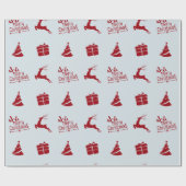 冬モダンミニマルの祝祭 ラッピングペーパー (フラット)