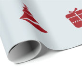 冬モダンミニマルの祝祭 ラッピングペーパー (ロールコーナー)