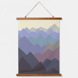 冬モダン山脈 吊り下げ型タペストリー