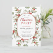 冬モダン松ベリークリスマスパーティー 招待状 (スタンド正面)