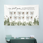 冬モダン林の鹿ベビー初年度 横断幕 (トレードショー)