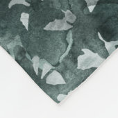 冬モダン林素朴松ファミリーモノグラム フリースブランケット (角)