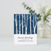 冬モダン林 | 季節の挨拶 シーズンポストカード (スタンド正面)