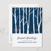 冬モダン林 | 季節の挨拶 シーズンポストカード (正面/裏面)