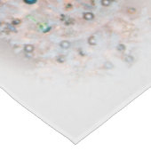 冬モダン白クリスマスツリー テーブルクロス (アングル)