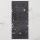 冬モダン雪チョーク結婚ボード メニュー (裏面)