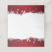 冬モダン雪 |休日 プレイスカード (外部開封)