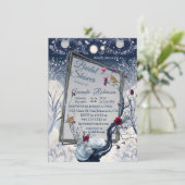 冬ユニークのイカバナフェスティバルデザイン 招待状 (スタンド正面)