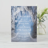 冬ユニーク雪デザイン 招待状 (スタンド正面)