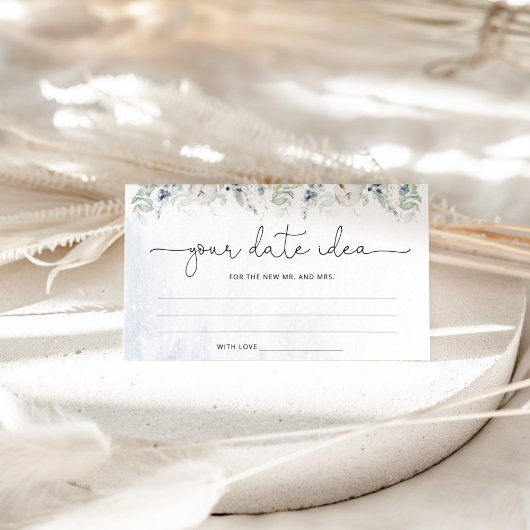 冬ユーカリ日付ナイトアイディア。日付jar エンクロージャーカード