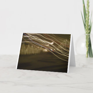 冬ライト抽象的な写真の休日カード シーズンカード