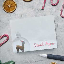 冬ラマ雪のクリおもしろいスマパーソナライズされたス ポストイット