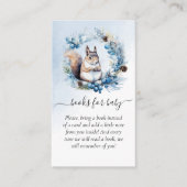 冬リス赤ちゃんシャワーベビー エンクロージャーカード (正面)