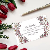 冬リースフローラ結婚のウェブサイト |緋色 エンクロージャーカード