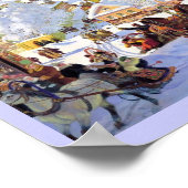 冬ロシアのの村 ポスター (角)