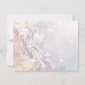 冬ワンダーランドの枝リハーサルディナー 招待状 (裏面)