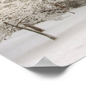 冬ワンダーランドアートプリント冬の森ポスター ポスター (角)