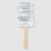 冬ワンダーランドスノー結婚式 プログラムハンドファン ハンドファン (裏面)