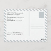 冬ワンダーランドパスポート18歳の誕生日 ポストカード (裏面)