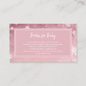 冬ワンダーランド女の子ベビーシャワーブックベビー エンクロージャーカード (正面)