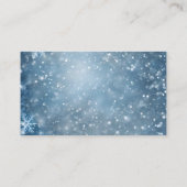 冬ワンダーランド赤ちゃんシャワー図書リクエスト エンクロージャーカード (裏面)