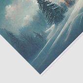 冬ワンダーランド雪の松の木雲 薄葉紙 (詳細)