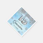 冬ワンダーランド15風船キンセアニェラ スタンダードカクテルナプキン (角)