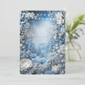 冬ワンダーランドSweet sixteen白雪灯 招待状 (スタンド正面)