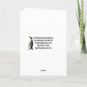 冬休お洒落みグリーティングカード サンキューカード (裏面)