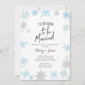 冬休みのカップルシャワー 招待状 (正面)