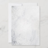 冬休みの北極熊のベビーシャワーの招待 招待状 (裏面)