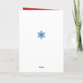 冬休みの挨拶状 カード (裏面)