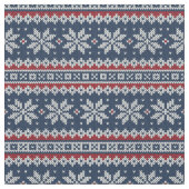 冬休みの編まれたパターン ファブリック (クローズアップ)