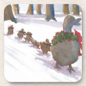 冬休みの間にボストンでよく見られるアヒル コースター (正面)