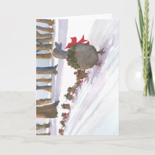 冬休みの間に共通ボストンのアヒル シーズンカード (正面)