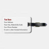 冬休みの雪だるま ラゲッジタグ (裏面横)