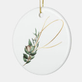 冬休みイニシャルオーナメント セラミックオーナメント (左)