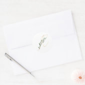 冬休みイニシャルシール ラウンドシール (封筒)