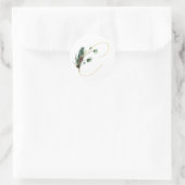 冬休みイニシャルシール ラウンドシール (バッグ)