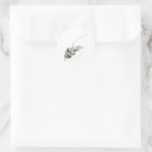 冬休みイニシャルシール ラウンドシール (バッグ)