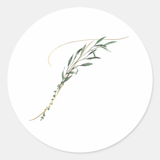 冬休みイニシャルシール ラウンドシール (正面)