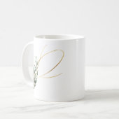 冬休みイニシャルマグ コーヒーマグカップ (正面左)
